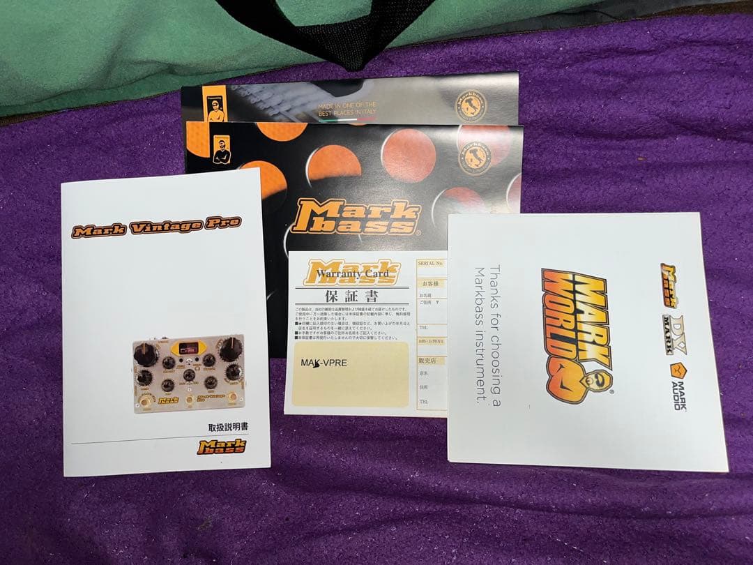 Mark Vintage Pro ベース用プリアンプ
