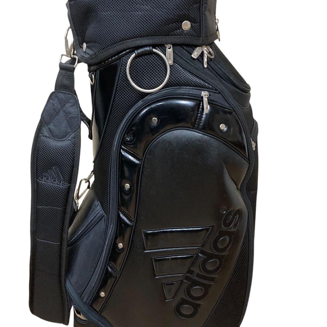 アディダス　ゴルフ　キャディバッグ　ブラック　黒　adidas