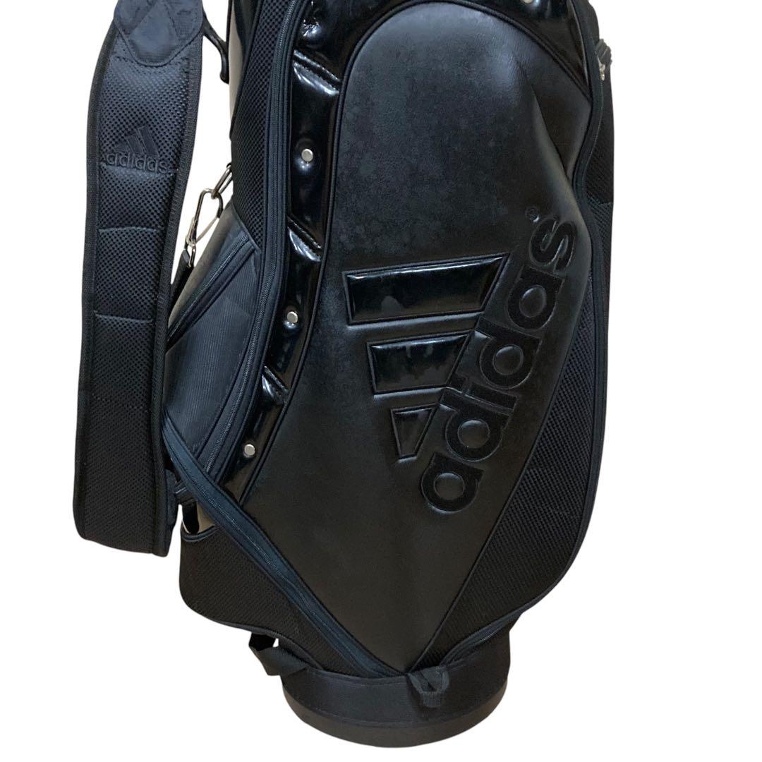 アディダス　ゴルフ　キャディバッグ　ブラック　黒　adidas