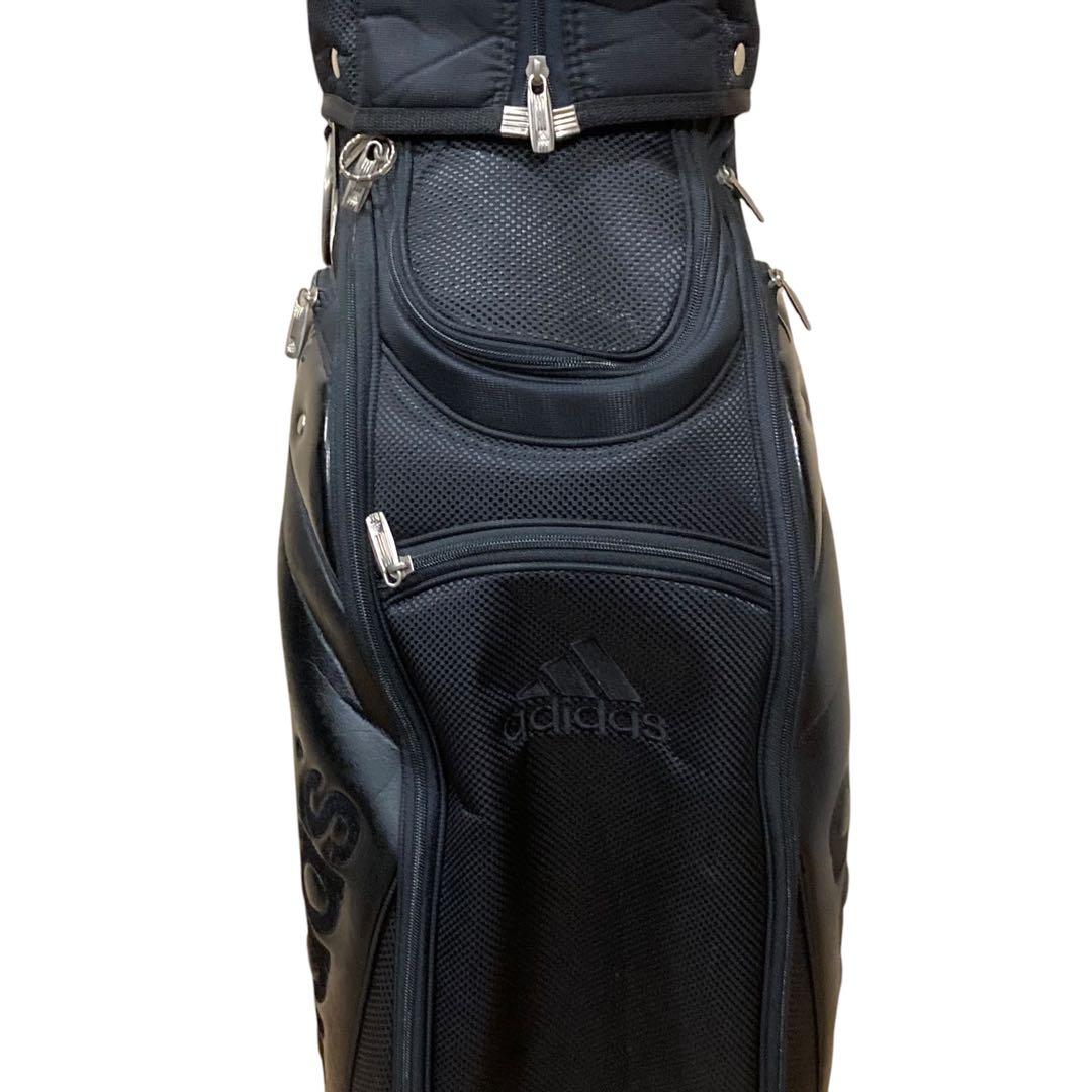 アディダス　ゴルフ　キャディバッグ　ブラック　黒　adidas