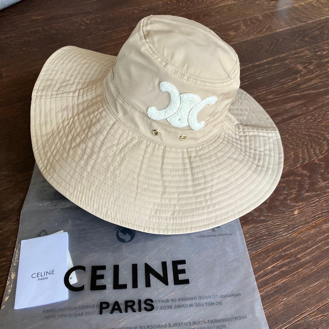 り*ん様 CELINEロゴ入バケットハット帽子アウトドアにモンベルパタゴニアミレ