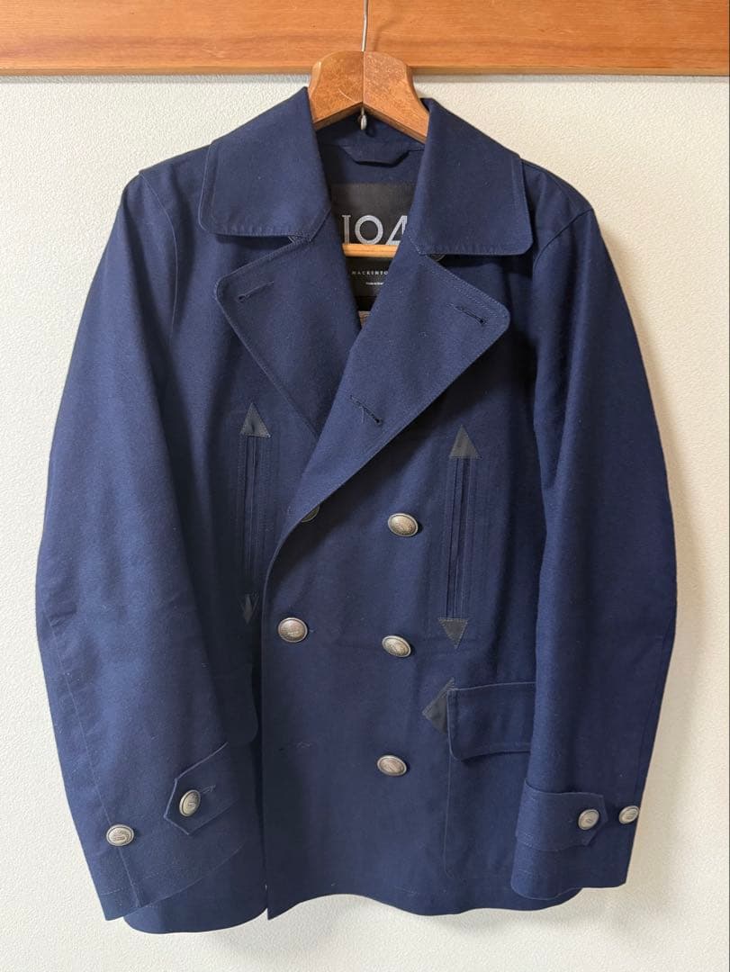 Macintoshマッキントッシュ 104 ネイビー ピーコート　トゥモロー美品