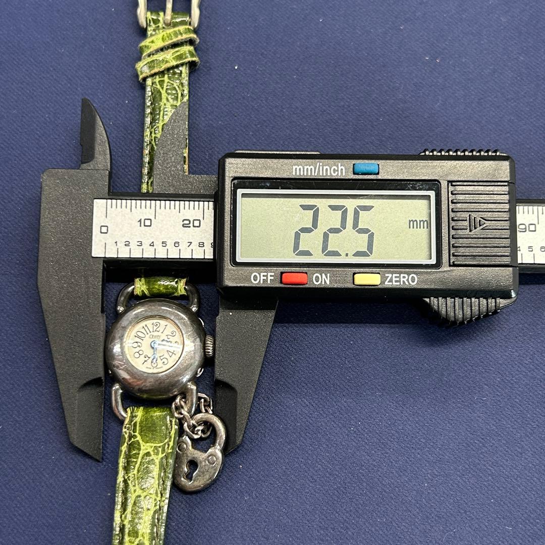 ア*き様 稼動 新品電池 Obrey Paris silver シルバー 銀無垢