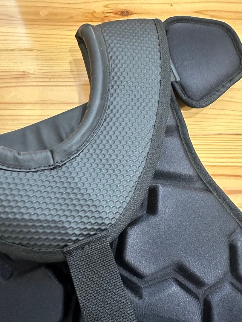 硬式野球キャッチャー用防具セット一式◆新品同様ブラックレガースプロテクター