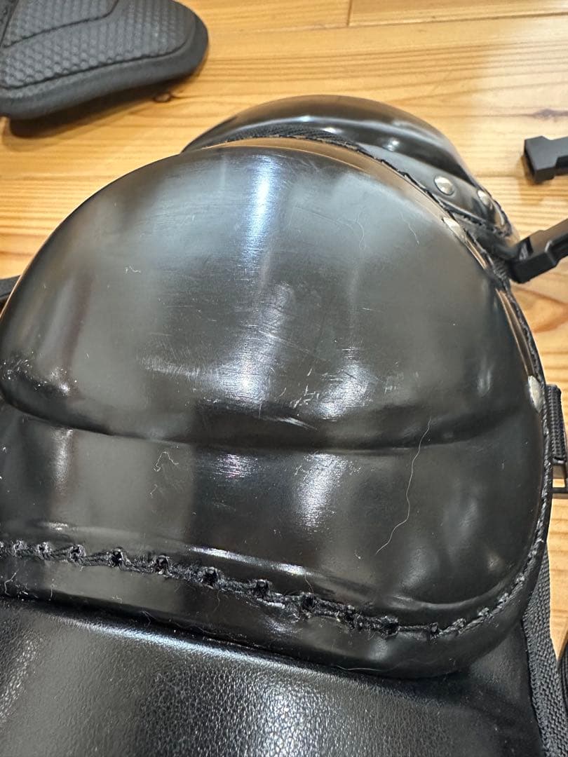 硬式野球キャッチャー用防具セット一式◆新品同様ブラックレガースプロテクター