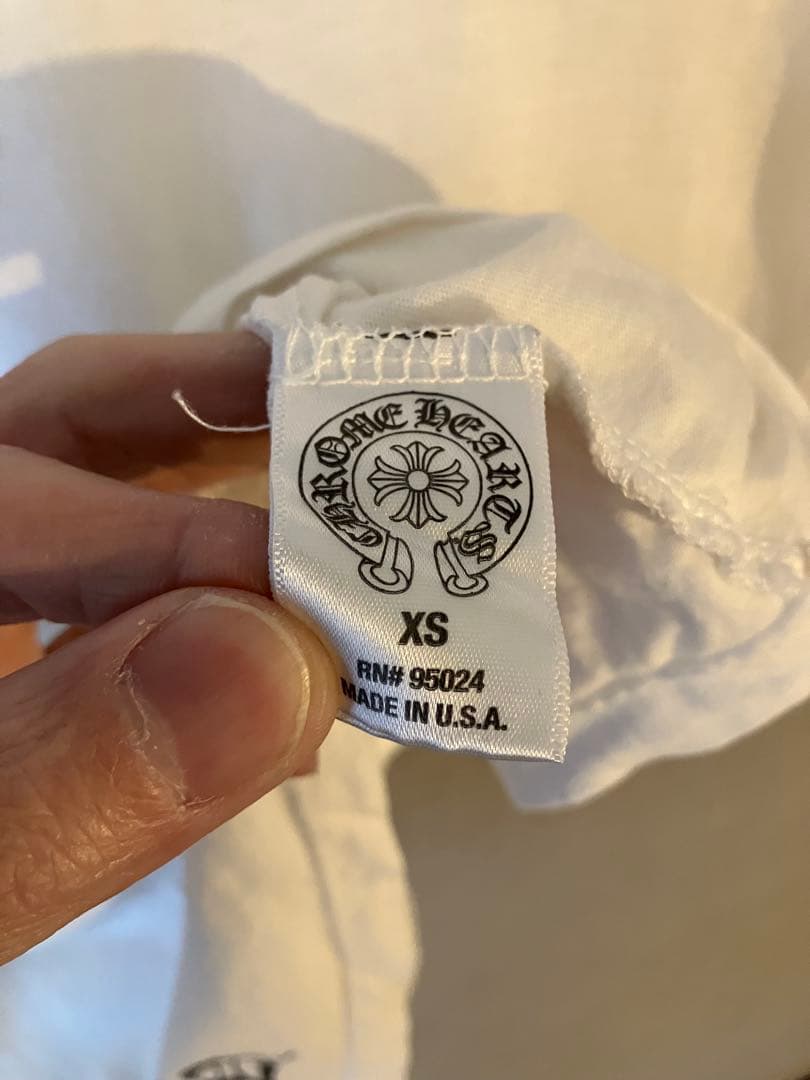 クロムハーツ　ホワイト Vネック Tシャツ