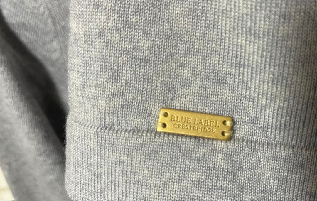 BLUE LABEL CRESTBRIDGE ライトグレー　ニットセットアップ