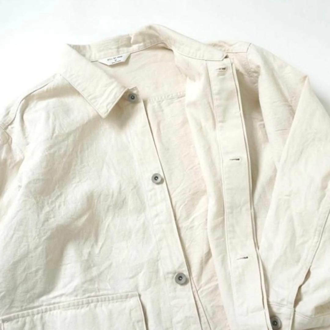 【STILL BY HAND】10オンス デニムカバーオール オフホワイト