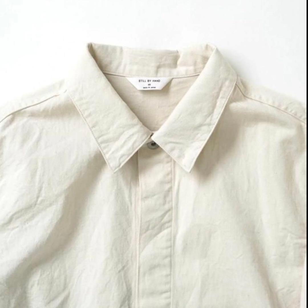 【STILL BY HAND】10オンス デニムカバーオール オフホワイト