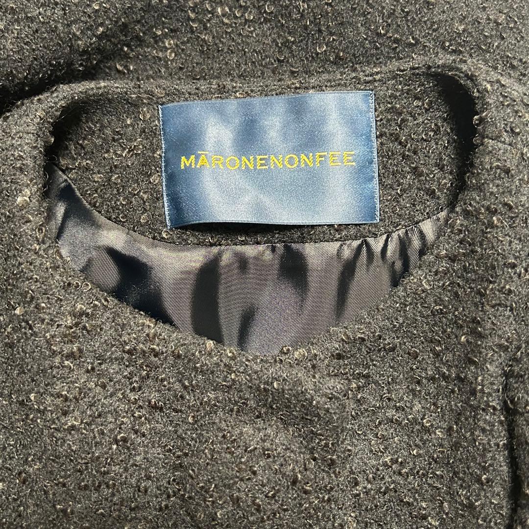 希少☆美品 MARONENONFEE マーロンエノンフィ ラウンドボタンポンチョ