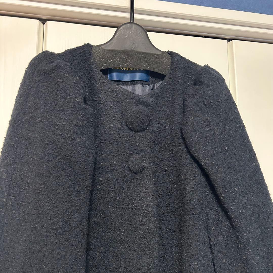 希少☆美品 MARONENONFEE マーロンエノンフィ ラウンドボタンポンチョ