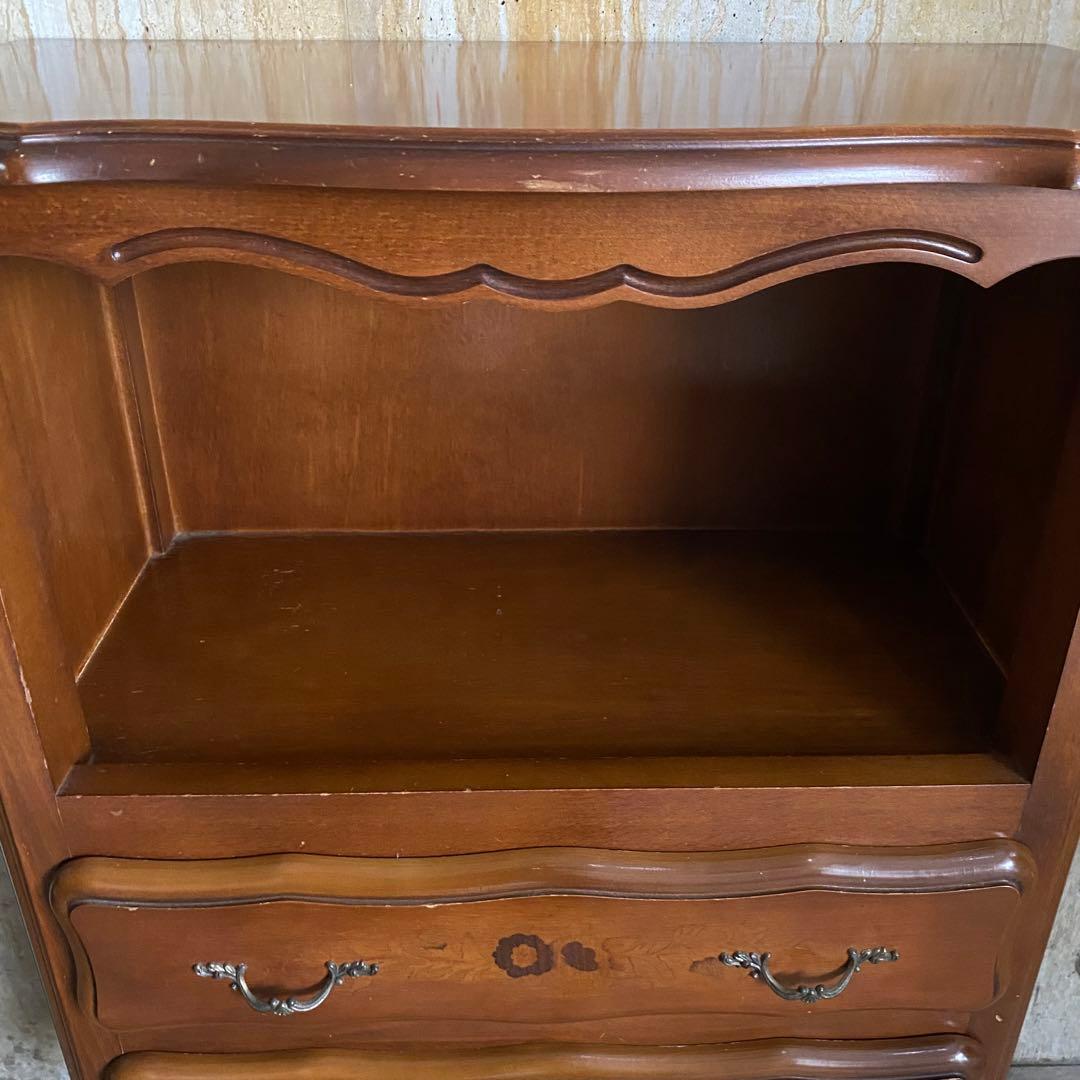 クラシック　猫脚　象嵌　ドロワーチェスト　サイドボード　電話台