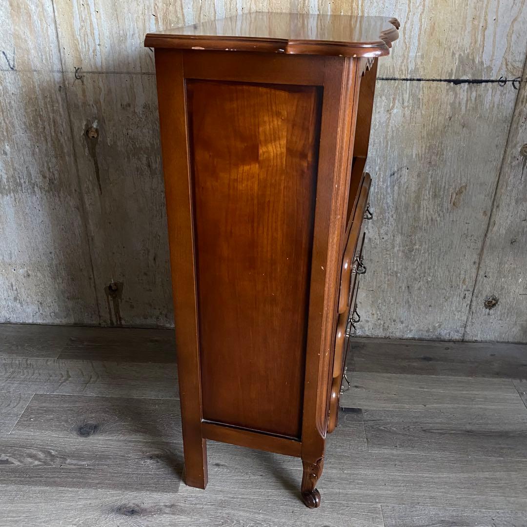 クラシック　猫脚　象嵌　ドロワーチェスト　サイドボード　電話台