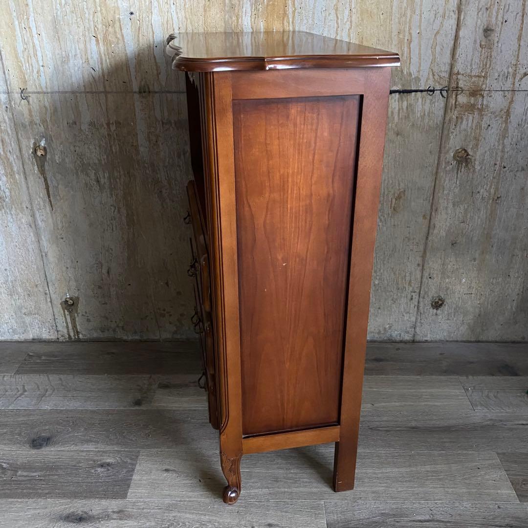 クラシック　猫脚　象嵌　ドロワーチェスト　サイドボード　電話台