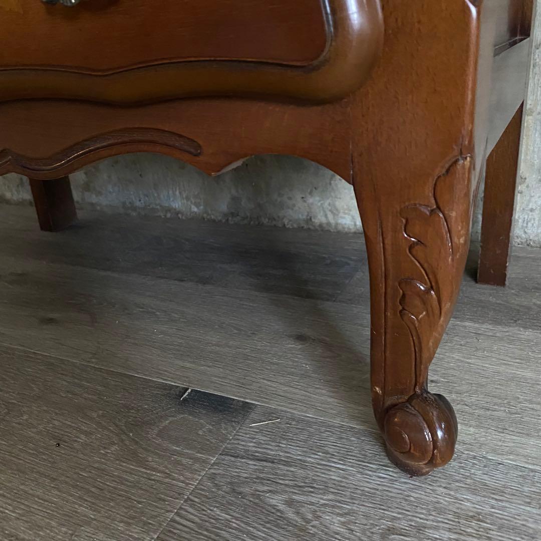 クラシック　猫脚　象嵌　ドロワーチェスト　サイドボード　電話台