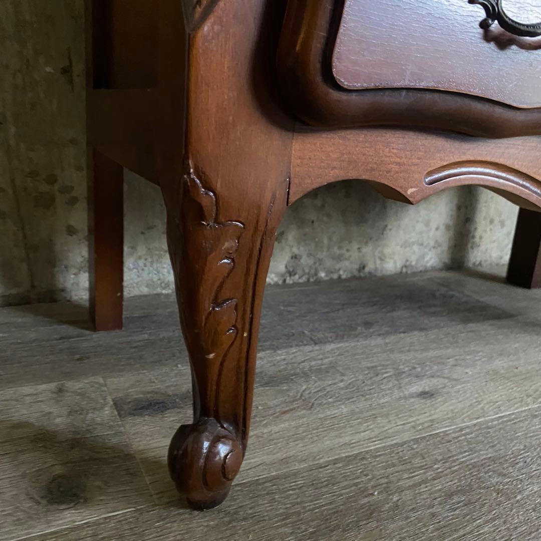 クラシック　猫脚　象嵌　ドロワーチェスト　サイドボード　電話台