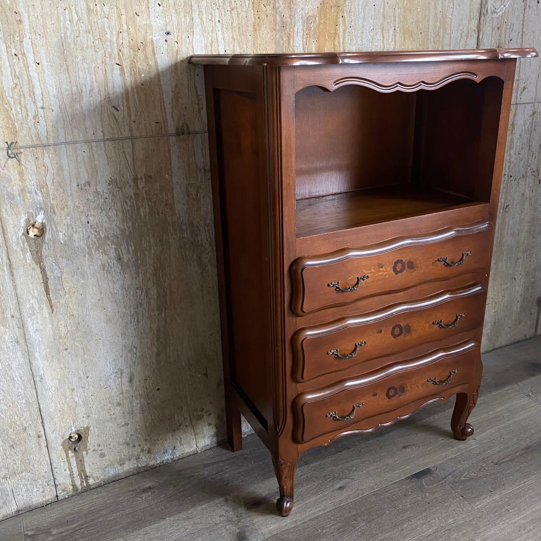 クラシック　猫脚　象嵌　ドロワーチェスト　サイドボード　電話台