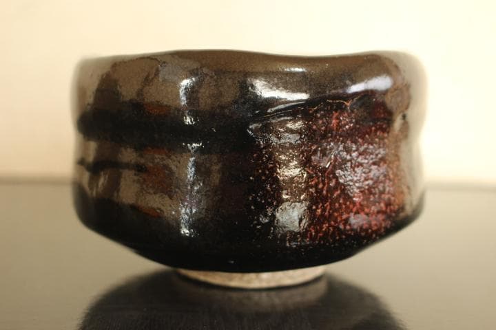 Ykey専用　楽吉左衛門　九代「了入」黒茶碗／裏千家　十四代「淡々斎」極め