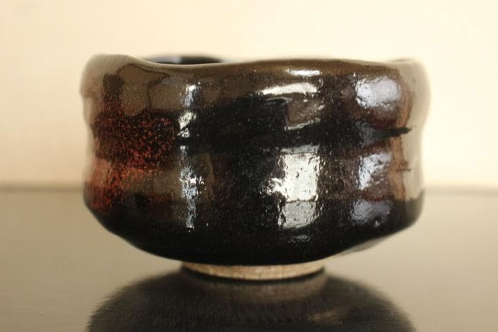 Ykey専用　楽吉左衛門　九代「了入」黒茶碗／裏千家　十四代「淡々斎」極め