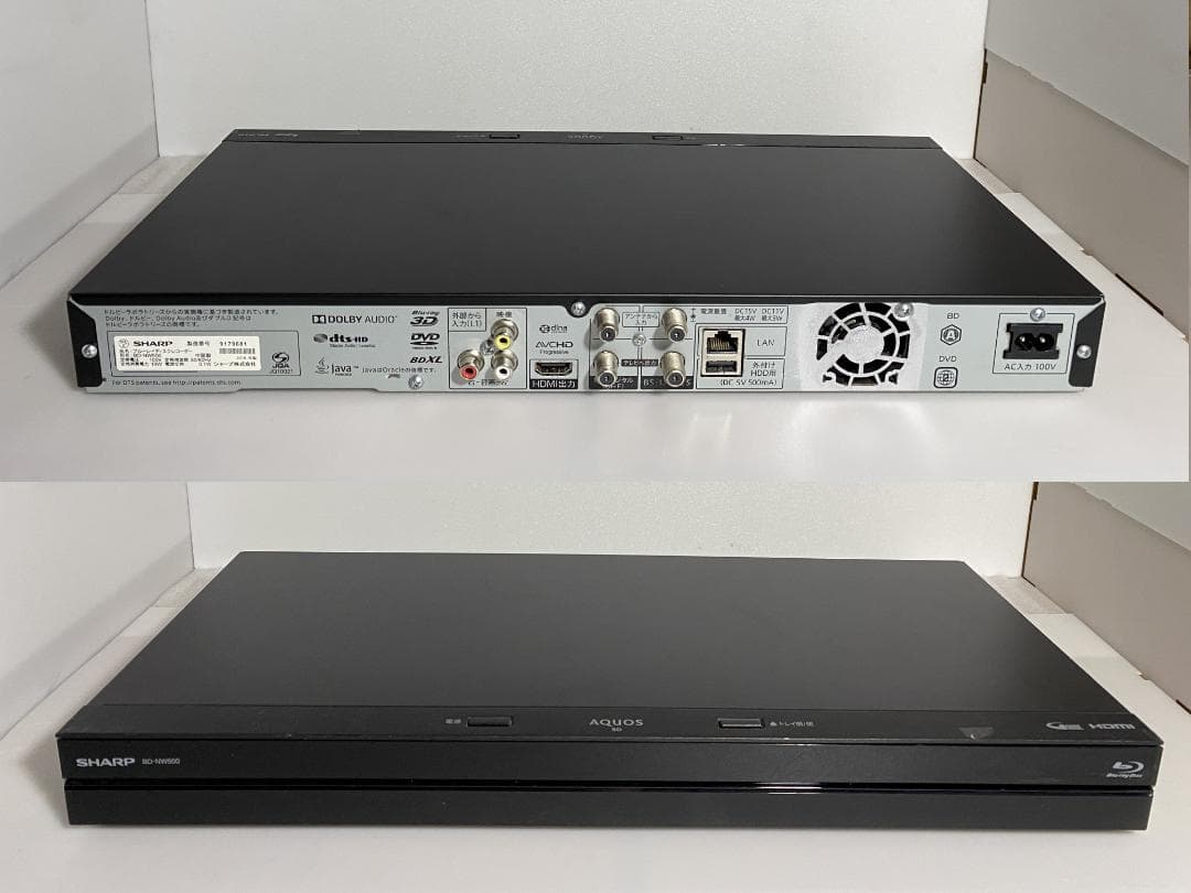 タイムセールSHARP　BD-ＮW500　16年製 容量アップHDD：1TB