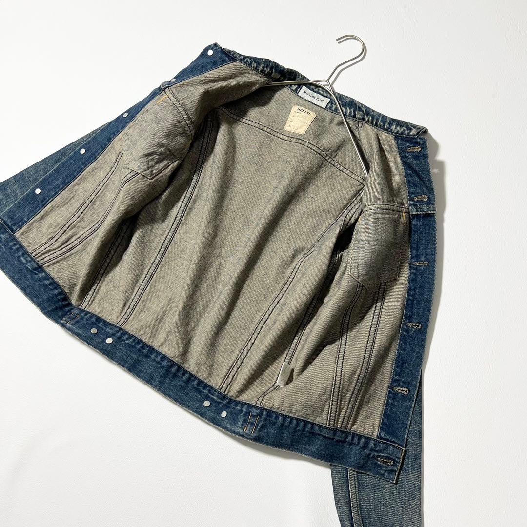 3354【美品】マディソンブルー　デニムジャケット Gジャン　インディゴ　S