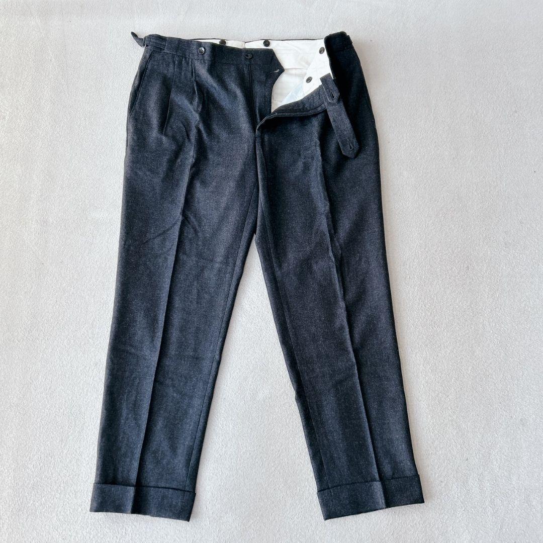 GERMANO BEAMS F サイドアジャスター スラックス フランネルウール