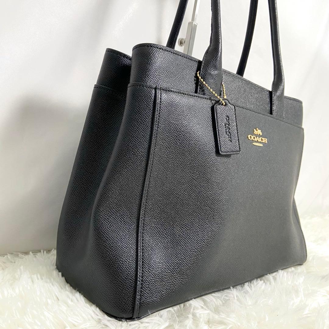 Hazuki　極美品✨ COACH レザー トートバッグ ブラック A4可