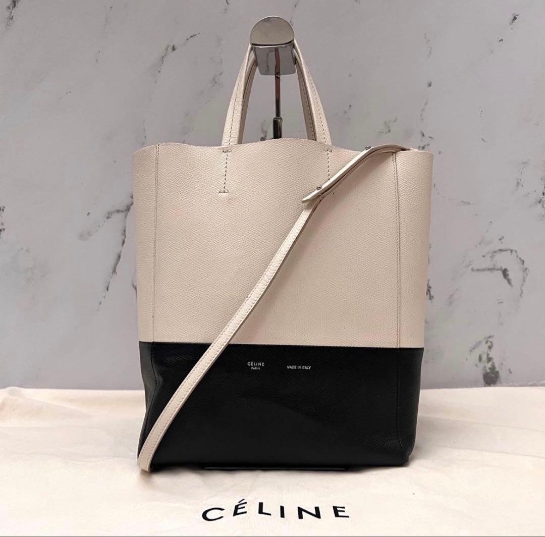 CÉLINE バーティカルカバスモール2wayバイカラー　旧ロゴ