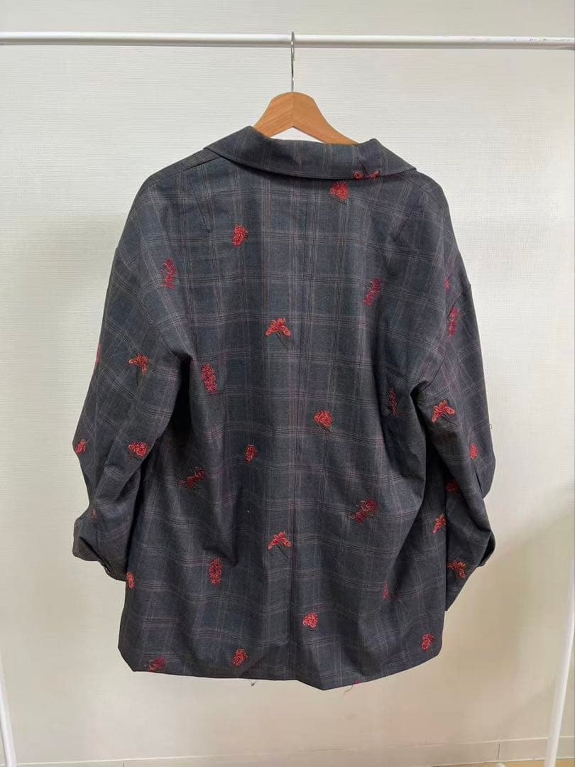 ジャケット・アウター CHECK FLOWER PAPA JACKET ameri