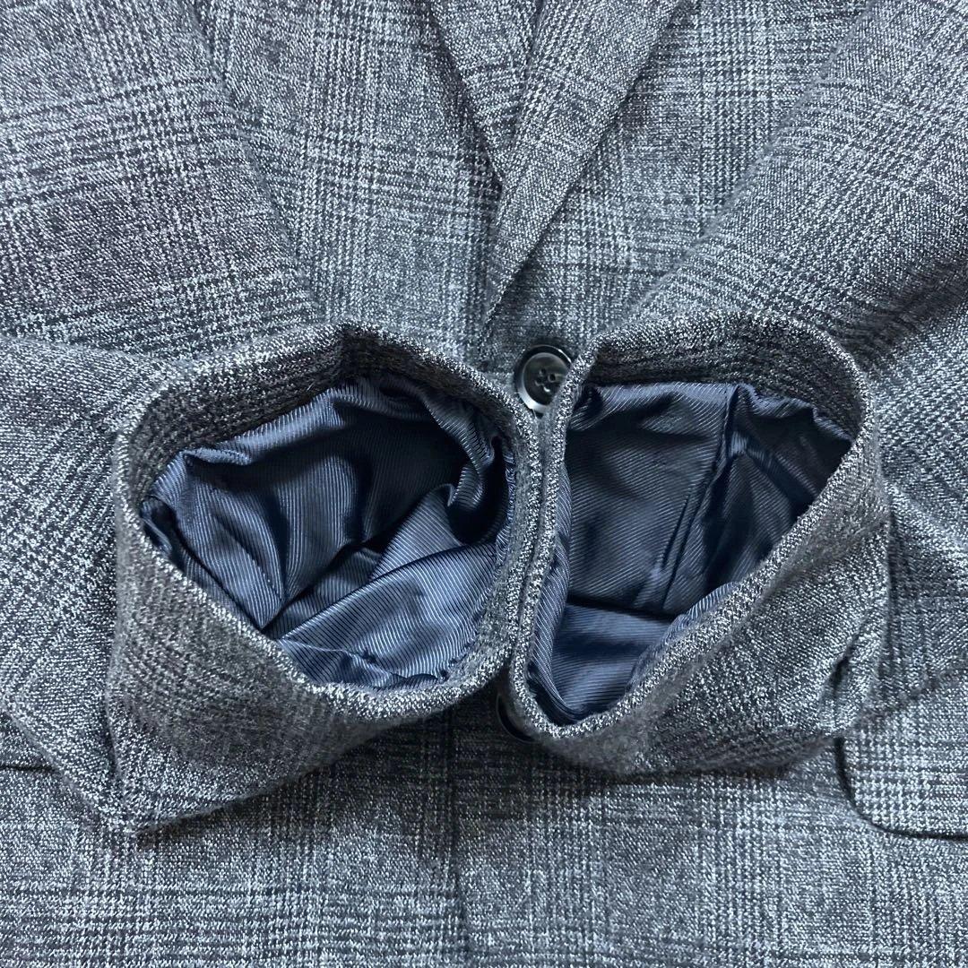 極美品 スーツセットアップ グレンチェック ダークグレー XLサイズ