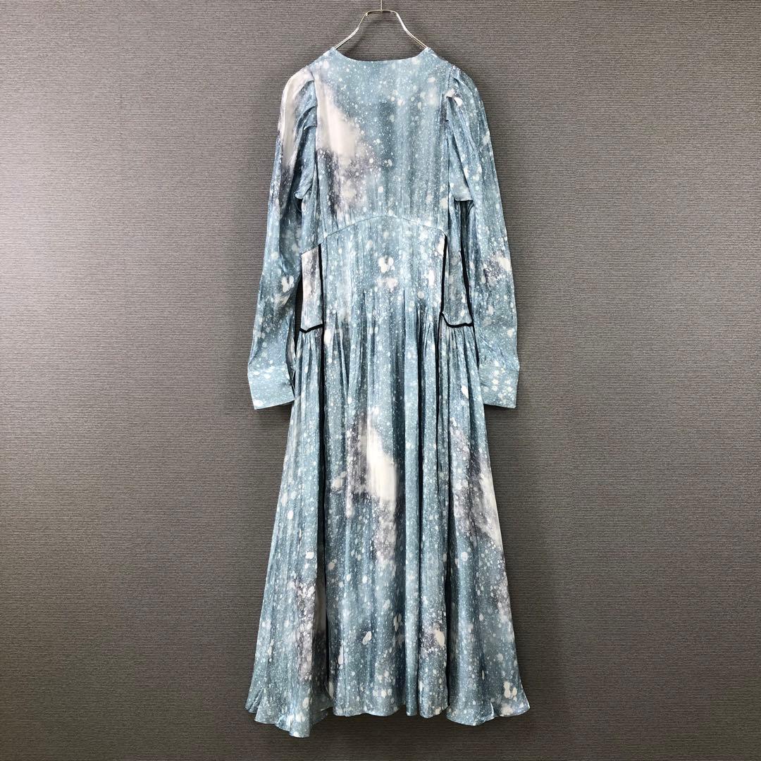 MURRAL \"Letter\" long dress レターロングドレス ブルー