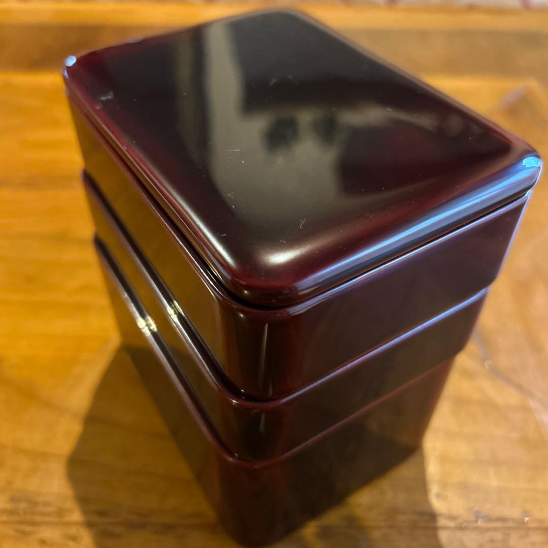 碧海輪島塗漆器弁当箱3段　2客　未使用美品