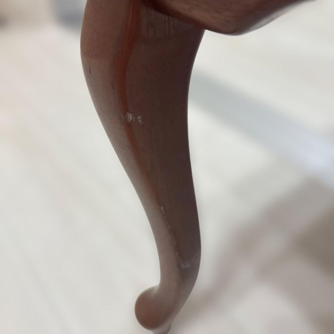 【昭和レトロ】Maruni 木製 花柄装飾 センターテーブル アンティーク