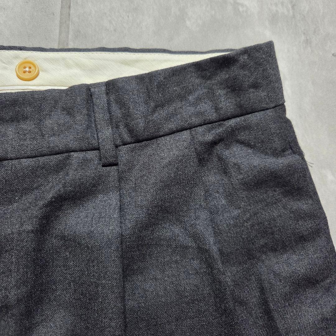 極上イタリア製90sBANANAREPUBLIC 2タックスラックスグレー稀少L