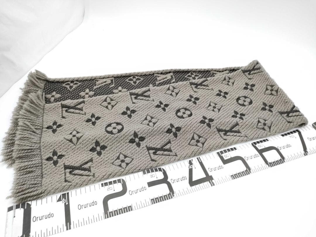 ルイヴィトン　LOUIS VUITTON LV マフラー エシャルプ ロゴマニア
