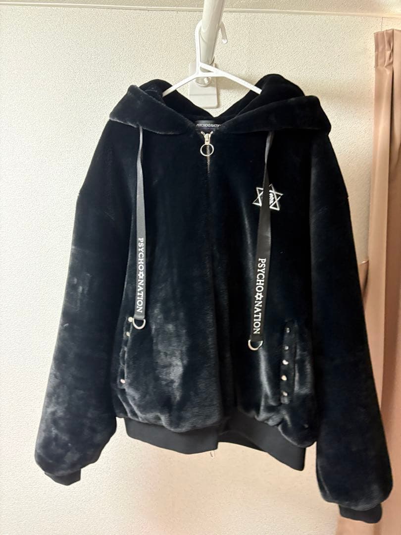 【PSYCHO NATION】うさ耳ファーフードブルゾン