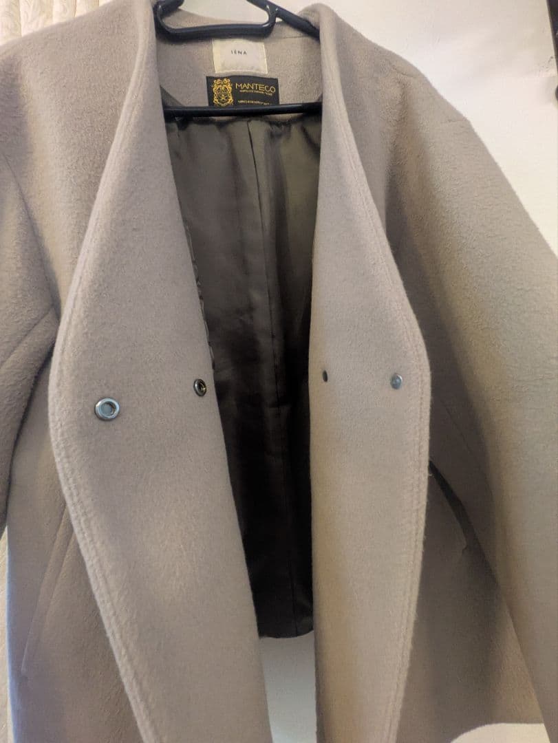 IENA MANTECO ノーカラーショートコート☆