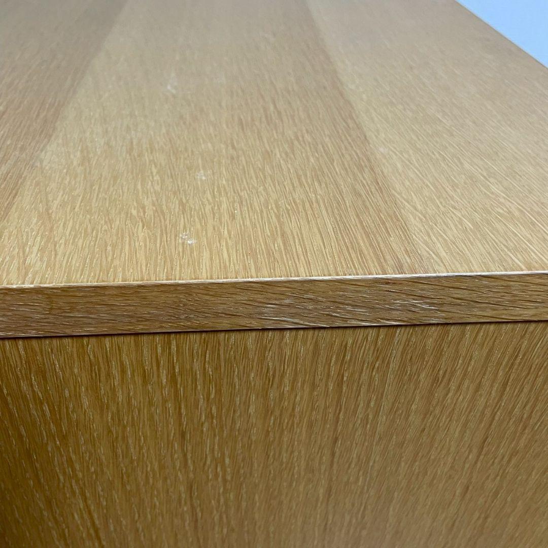 無印良品　オーク材キャビネット・ガラス扉（引戸）　廃盤