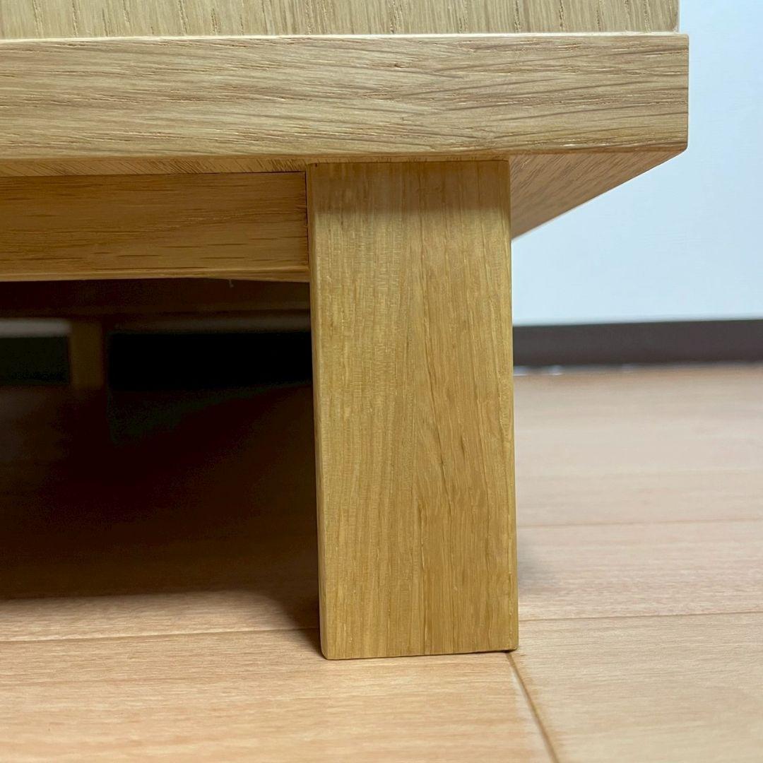 無印良品　オーク材キャビネット・ガラス扉（引戸）　廃盤