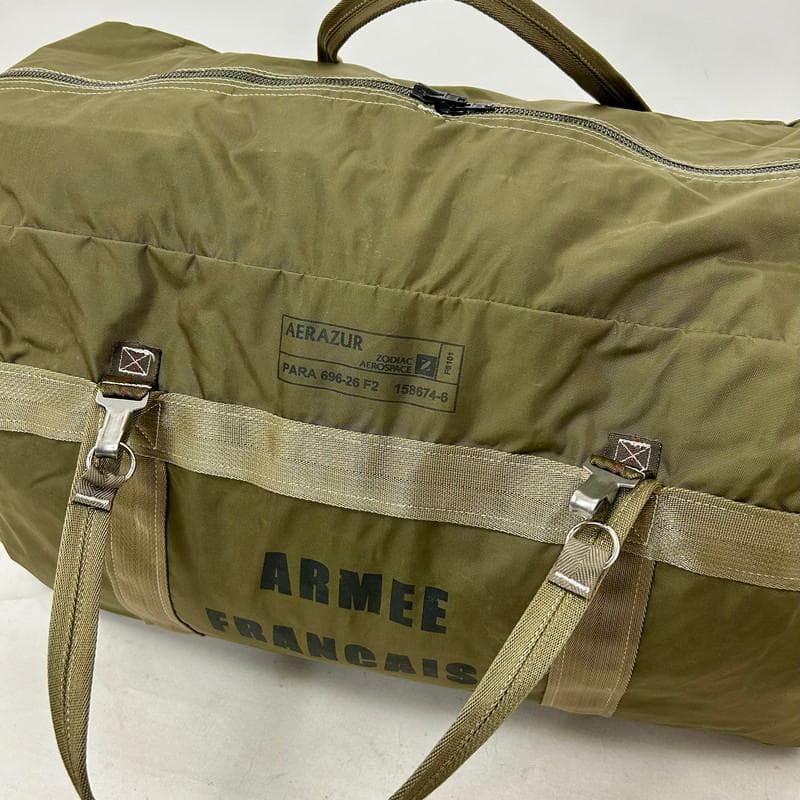 【希少】【新品】フランス軍 AERAZUR パラシュートバッグ 65L 金属
