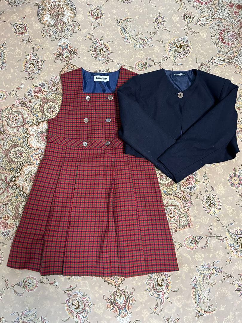 ファミリア　ボレロ　ジャンパースカート　スーツ　セット　120