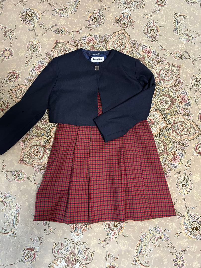 ファミリア　ボレロ　ジャンパースカート　スーツ　セット　120