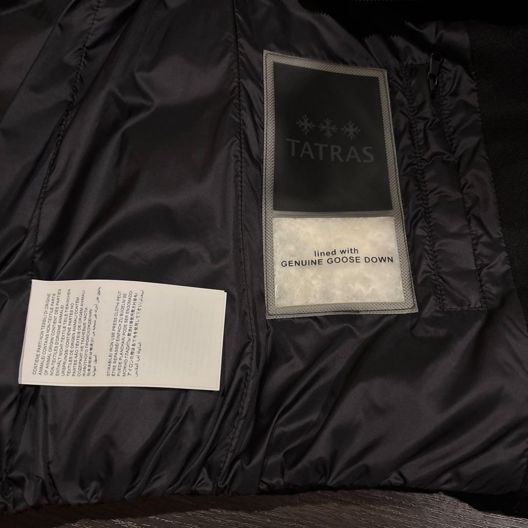 １６日まで値下げ！！ TATRAS ブラックダウンベスト ファー付き