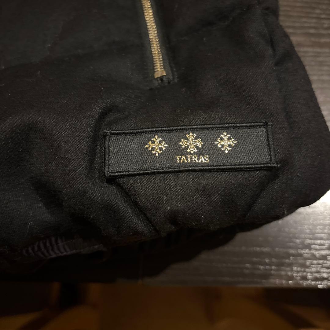 １６日まで値下げ！！ TATRAS ブラックダウンベスト ファー付き