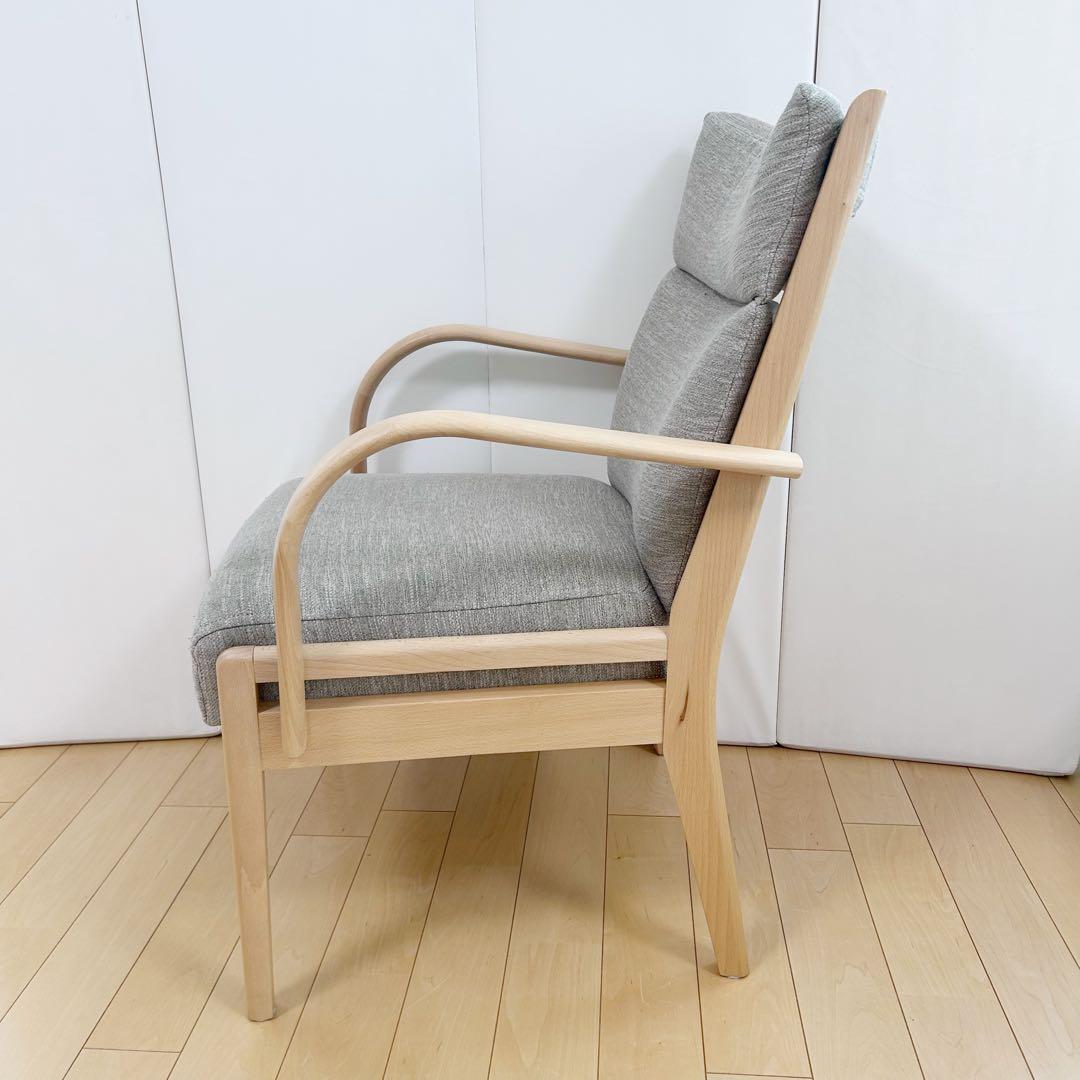 ニトリ Nコレクション C-27M 肘付き　天然木　アームチェア　ビーチ