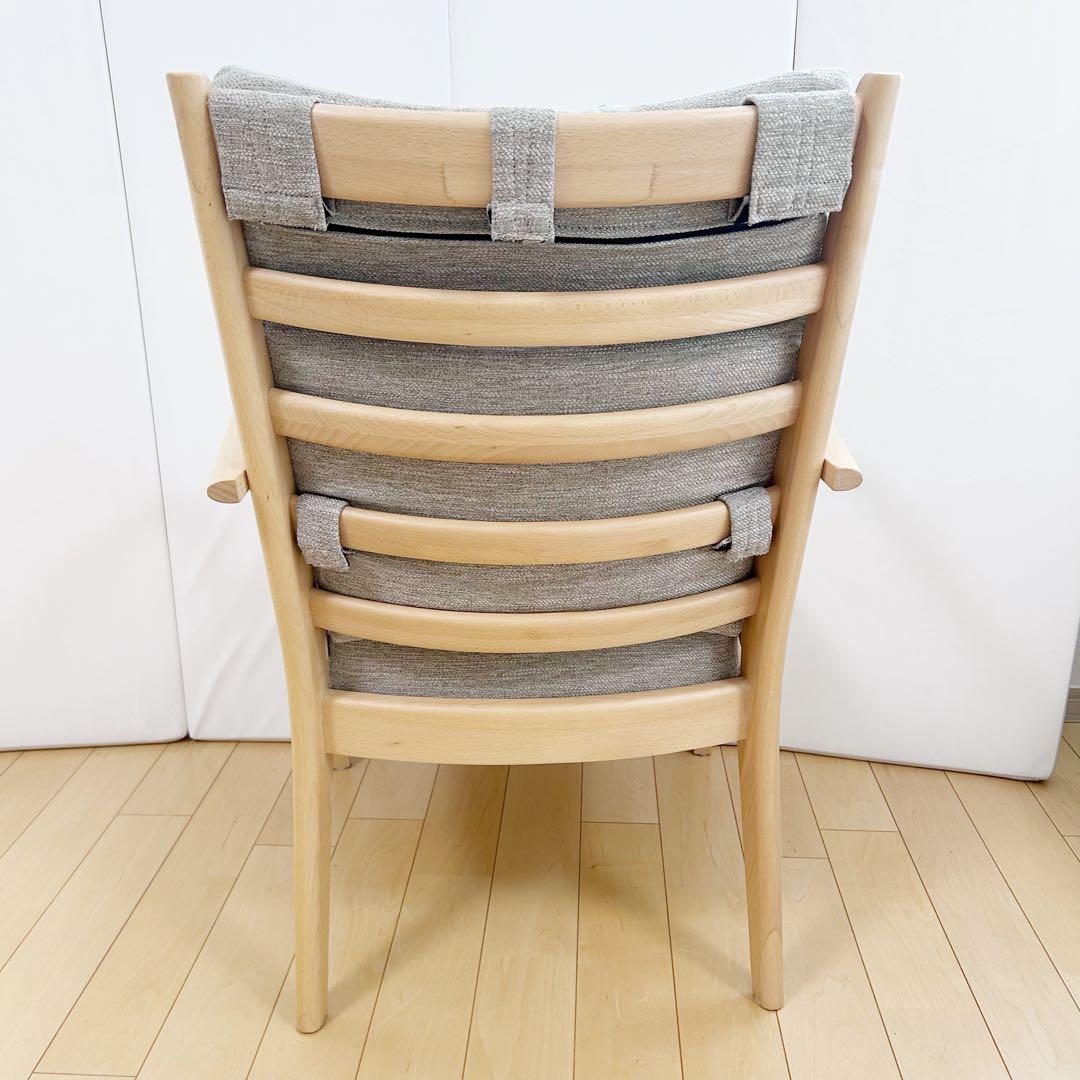 ニトリ Nコレクション C-27M 肘付き　天然木　アームチェア　ビーチ