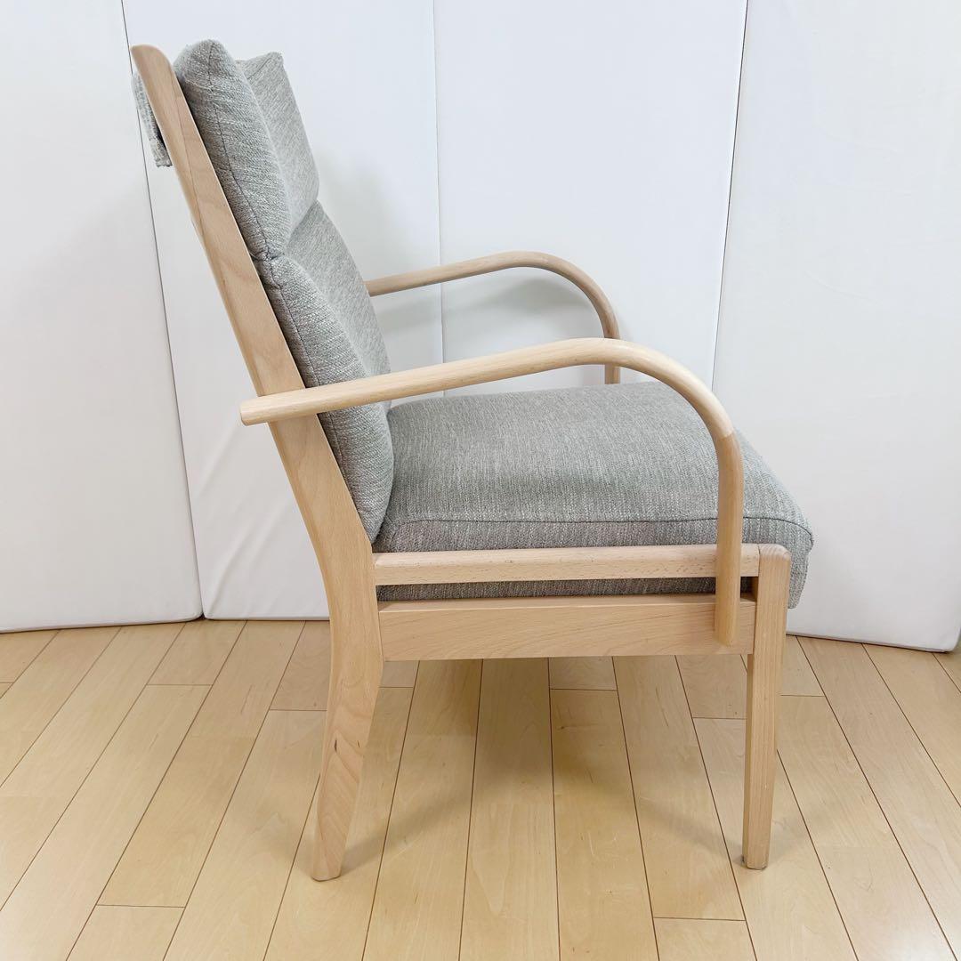 ニトリ Nコレクション C-27M 肘付き　天然木　アームチェア　ビーチ