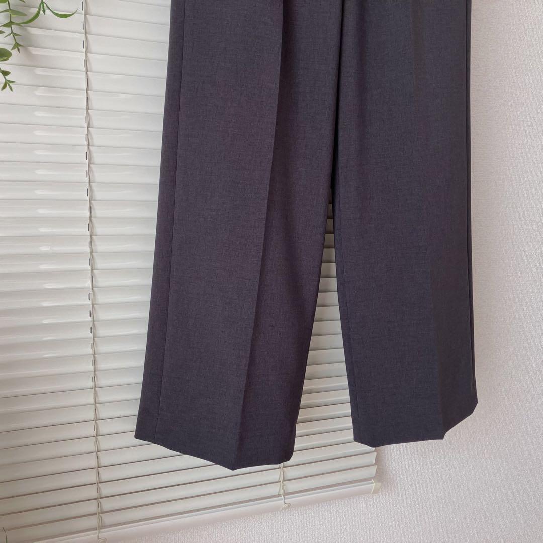 【新品】【2025】Spick & Span ダブルクロスツータックパンツ 34