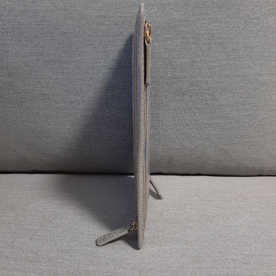 【新品未使用】SMYTHSON スマイソン マラ マルチジップケース シルバー