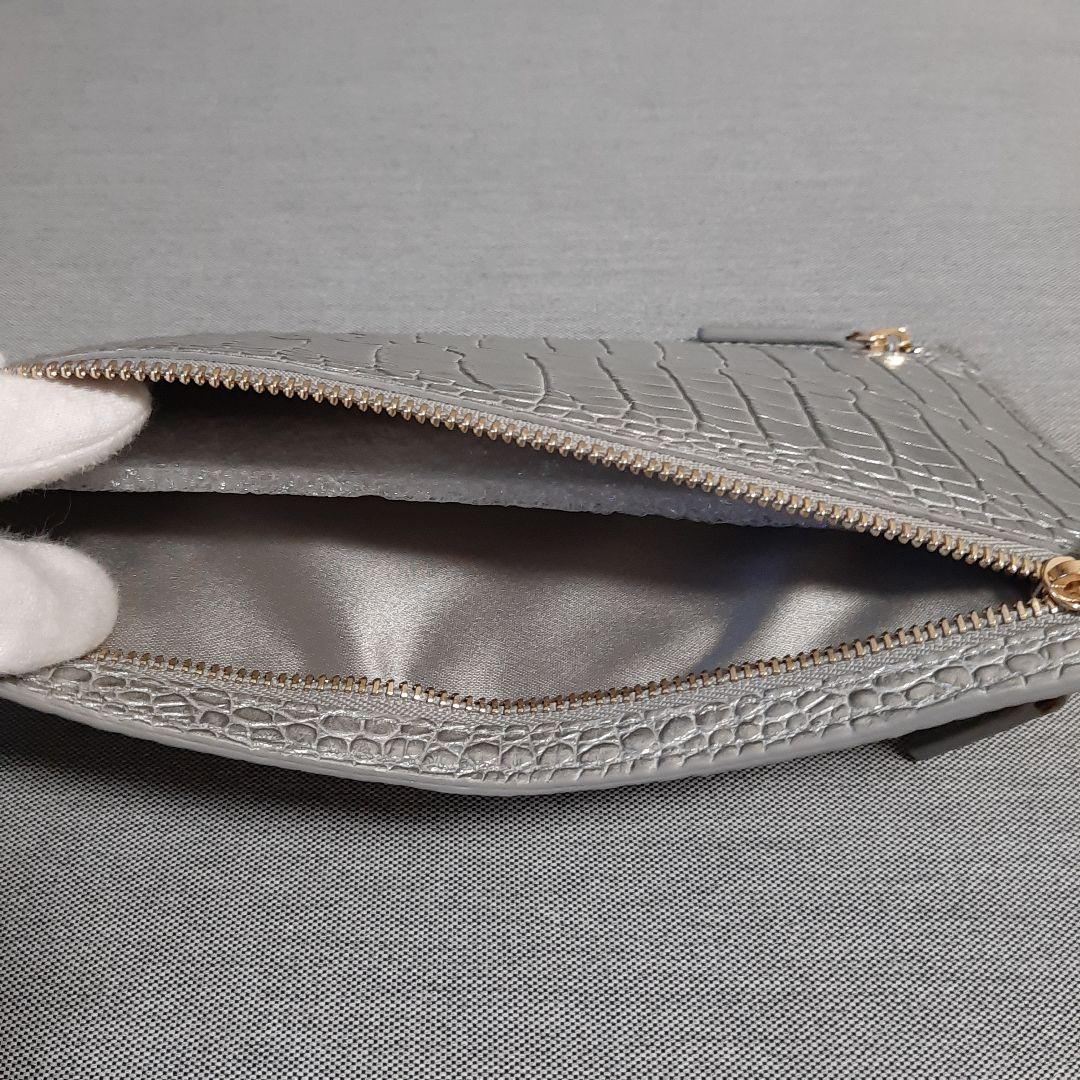 【新品未使用】SMYTHSON スマイソン マラ マルチジップケース シルバー